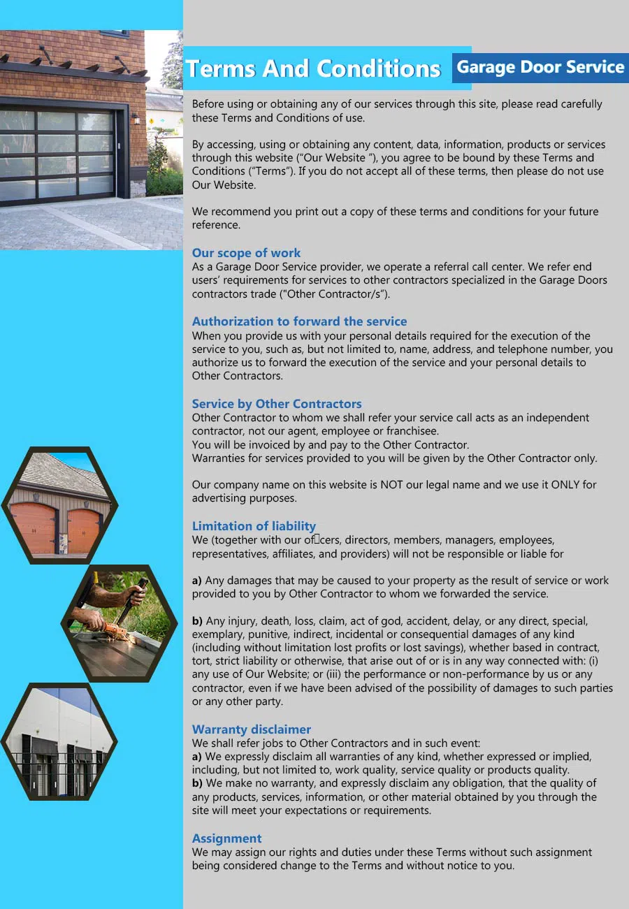 Capitol Garage Door Service North Bergen, NJ 201-453-4975 - terms4